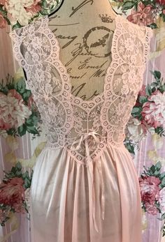 New Rare Blush Pink Olga Nightgown Pink Lace Feminine Gown, Feminine Pink Lace Gown, Pink Delicate Lace Sleepwear, Feminine Pink Sleepwear With Delicate Lace, Pink Sheer Sleepwear For Wedding Night, Feminine Pink Nightgown, Pink Feminine Nightgown, Pink Delicate Lace Wedding Night Sleepwear, Pink Delicate Lace Sleepwear For Spring