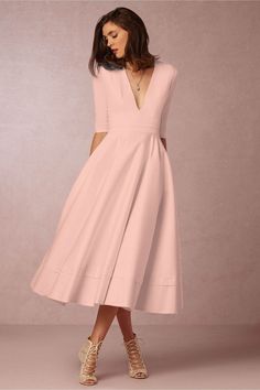 Tato Setengah Lengan, Gowns Dresses Evening, Estilo Hipster, Midi Party Dress, Cheap Dresses Casual, Gaun Fashion, Midi Dress Style, Cheap Dresses Online, Midi Ruffle Dress