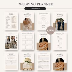 🌸 The Ultimate 140-Page Wedding Planner. Designed to effortlessly organize your big day. This 140-page comprehensive planner includes all the necessary tools to organize every aspect of your wedding. 🌸 What's Inside? 1. Save the Date - Wedding Contacts - Supplier Payment Tracker - Mailing List 2. The Wedding Party Mood Board - Wedding Mood Board - Wedding Inspirations - Makeup Inspiration - Dress Inspiration - Bridesmaids Inspiration - Groom Inspiration - Groomsmen Inspiration 3. Checklist & S Bridesmaid Schedule, Party Mood Board, Wedding Day Binder, Groomsmen Inspiration, Bridal Entourage, Digital Wedding Planner, Table Planner, Payment Tracker, Wedding Day Schedule