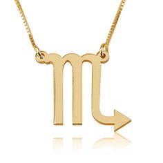 Zodiac Necklace Scorpio, Scorpio Symbol, Scorpio Necklace, Rose Gold And Gold, Astrology Necklace, Zodiac Collection, Zodiac Sign Necklace, Symbol Necklace, Chic Necklace