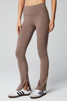 Define PowerHold® Split Hem Legging Fabletics Desert Shadows female Activewear >> Womens >> Bottoms >> Pants & Joggers >> Yoga Pants PowerHold regular Everyday 4-Way Stretch/Hidden Pockets/Moisture-Wicking/UPF Protection Female Activewear, Hem Leggings, Flare Pant, Too Cute, Split Hem, Flare Pants, Active Wear For Women, Bottoms Pants, Yoga Pants