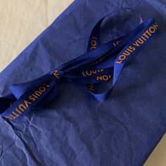 Authentic Louis Vuitton Ribbon Louis Vuitton Blue, Louis Vuitton Bags, Ribbon Colors, Authentic Louis Vuitton, Blue Orange, Louis Vuitton Bag, Color Blue, Bag Lady, Louis Vuitton