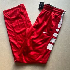 Nike Elite Stripe Training Warm-Up Pant Women's Xl Red Basketball 835386 Nwt Nike Tech Fleece Rossa, Nike Sweatsuits For Sale Handmade, Cheap Red Stretch Athletic Shorts, Nike Basket Ball Shorts, Cheap Red Athletic Shorts For Sports, Cheap Red Nike T-shirt, Tech Nike Red, Red Nike Jumpsuit, Nike Joggers Red