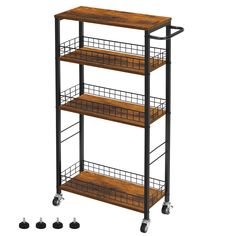 PRICES MAY VARY. 【Suitable for Narrow Spaces&Gaps】This 4-tier slim storage cart with wood is only 7.28 inches wide, and its thin size allows it to be placed in narrow gaps or small corners. At the same time, it provides additional four layers of storage space. Each layer has different heights and can store items of various sizes. You can make full use of the undeveloped corner space in your home 【Large Capacity and Multipurpose】The slim storage cart has four layers of storage, which can be place Cart For Bathroom, Kitchen Rolling Cart, Slim Kitchen Storage, Slim Storage Cart, Slim Storage, Cart On Wheels, Wood Bar Cart, Metal Bar Cart, Rolling Kitchen Cart