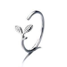 925 Sterling Silve Rdainty Ring Branch Adjustable For Woman Ring Fits Size 6-7 Silver Cuff Ring, Woman Ring, White Fish, Engagement Style, Animal Rings, Pattern Animal, Wedding Band Sets, Ring Fit, Sterling Silver Cuff