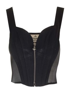 Classic corset from Vivienne Westwood in stretch satin with mesh inserts and front zip. Vivienne Westwood Top, Vivienne Westwood Tops, Venus In Capricorn, Vivienne Westwood Bags, The Vivienne, Zegna Shoes, Self Confidence Tips, Confidence Tips, Clothing Brands