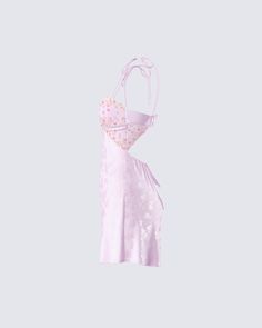 Very demure… very cutesy 🎀 Made from jacquard fabric and embroidered mesh, this pink mini slip dress is complete with a satin ribbon and lace trim for a look that will bring out your sweet side in all the best ways possible 😌 Pink Baddie Aesthetic, Light Pink Mini Dress, Light Blue Mini Dress, Coquette Clothing, 16 Candles, Prom Inspo, Black Off Shoulder, Mini Slip, Pretty Prom Dresses