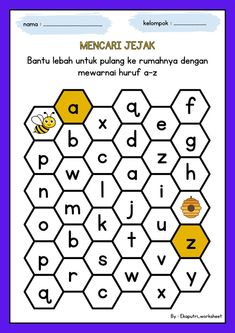 a printable worksheet with the letters and numbers to be used in this language