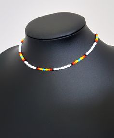 Native american indian style beaded choker, birthday gifts for her, gift for him (C1) Native american inspired necklace is very flexible and comfortable to wear. The necklace has an extender for an additional length. A wonderful gift  on Christmas, Anniversary, Birthday, Valentine's Day. - Czech glass seed bead (size 8/0) - Lobster claw with 2" extension chain - Nylon cord   - Combined shipping included  message me for smaller or bigger sizes CUSTOM ORDERS are welcome! Please do not hesitate to White Beaded Choker For Festivals, Traditional White Adjustable Choker, White Adjustable Traditional Choker, Adjustable Colorful Beads Jewelry For Festivals, Adjustable Colorful Beaded Festival Jewelry, Adjustable Colorful Beaded Jewelry For Festivals, Adjustable Spacer Beads Choker For Festivals, Adjustable Festival Choker With Spacer Beads, Southwestern White Beaded Necklaces For Festivals