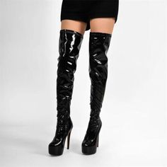 ad eBay - Women Stiletto Heel Round Toe Shoes Cosplay Patent Leather Over Thigh High Boots - Buy Now, click the link (eBay) Weekend Getaway Outfits, Round Toe Shoes, Womens Stilettos, Eco Friendly Fashion, Hiking Outfit, Toe Shoes, Thigh High Boots, Women's Boots, Thigh High