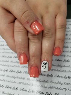 Hunting Nails Deer, Deer Nail Designs Hunting Season, Hunting Nail Ideas, Hunting Season Nails, Deer Antler Nails, Deer Nail Designs