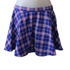 Urban Outfitters Blue & Pink Plaid Mini Skirt Medium New With Tags Measures Flat Waist 14" Length 16" Our Items Come From Many Places, All Items Purchased Online Should Be Washed/ Cleaned Before Wearing To Eliminate Any Odors Or Allergens Plad Skirt, Blue Velvet Skirt, Mini Wrap Skirt, Urban Outfitters Skirt, Wrap Mini Skirt, Yellow Skirt, Floral Mini Skirt, Velvet Skirt, Suede Skirt