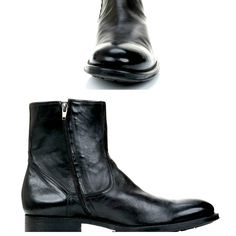 Exceptional Wear , Italian Calfskin Leather ,Handmade Designer Leather Boots With Snip Toe, Leather Moto Boots With Snip Toe And Lining, Designer Leather Moto Boots For Formal Occasions, Formal Black Leather Moto Boots, Leather Moto Boots With Round Toe For Business, Leather Moto Boots With Rubber Sole And Almond Toe, Elegant Leather Moto Boots With Snip Toe, Business Leather Moto Boots With Snip Toe, Fitted Leather Moto Boots With Leather Lining