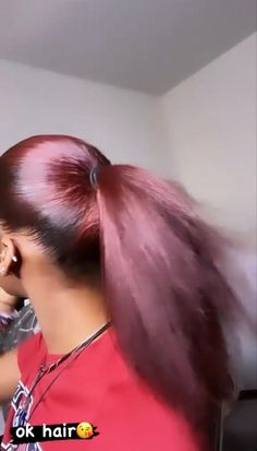 Red And Black Hair Styles, Hair Color Combos, Side Pfp, Girl Locs, Baddie Inspiration, Black Hair Styles, Curly Hair Natural, Black Hair Growth, Natural Vibes