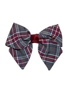 "Our Large Plaid Fabric Hair Bow is approximately 4.5 inches across. Our XL size measures approximately 6.25\" across, and 5.5\" top to bottom. Both sized bows are attached to appropriately sized pinch clips. If you need your order in a hurry, we offer a USPS Priority Mail shipping upgrade in our listings. Just add it to your cart and we'll take care of the rest. Here is the link: https://www.etsy.com/listing/207412128/usps-priority-mail-shipping-upgrade" Txt Concert, Fabric Hair Bow, Veil Accessories, Fabric Hair Bows, Special Event Dresses, First Communion Dresses, Christmas Bow, Communion Dresses, Grey Plaid