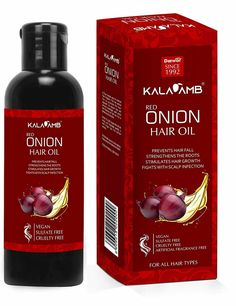 Kala Amb Khadi Ayurveda Red Onion Hair Oil | Prevents Hair Fall | 100 ML Wow Onion Black Seed Hair Oil, Best Remedies For Hair Fall, Hask Hair Oil, Red Onion Oil For Hair Growth, Onion Hair Oil, Pattern Packaging, Hair And Skin Vitamins, Onion Hair, Pantene Shampoo