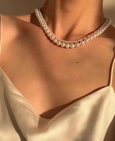 Freshwater Pearl Necklace Double Layer 7mm&3.5mm , Elegant,timeless,minimalist Necklace Dainty Jewelry - Etsy Pearl Necklace Aesthetic, Pearl Necklace Outfit, White Choker Necklace, White Choker, Classic Pearl Necklace, Natural Pearl Necklace, Necklace Outfit, Number 15, Dangle Necklace