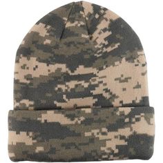 Gelante Adult Unisex Knitted Beanie hat cap with cuffed one size fits all will keep your head warm in the winter time. Color: Gray.  Gender: female.  Pattern: camo. Gray Acrylic Beanie Casual Style, Khaki Winter Hats, One Size Fits Most, Khaki Winter Hat One Size Fits Most, Winter Khaki Cap, Khaki Winter Cap, Winter Military Cap, Camo Beanie, Plain Caps, Vintage Trucker Hats