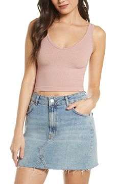 Lounge or layer in this oh-so versatile ribbed crop top that looks (and feels) great wherever you go. Style Name:Free People Intimately Fp Solid Rib Brami Crop Top. Style Number: 5451400. Summer V-neck Crop Top For Layering, Versatile Seamless Crop Top For Spring, Summer Ribbed Crop Top For Layering, Trendy V-neck Crop Top For Layering, Trendy V-neck Crop Top, Spring V-neck Seamless Crop Top, Seamless V-neck Crop Top For Spring, Spring Seamless V-neck Crop Top, Pink Ribbed Cropped Tank Top