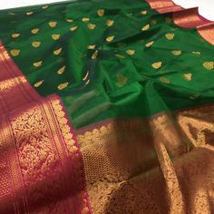 It's a beautiful Original chanderi handloom pure katan silk saree . All over minakari teeli work jaal handmade nakshi border including running plane blouse. Saree length: 6.40m, width: 46in  [ saree 5.50m, blouse 90cm ] Dry clean only . Please note - color may be vary a little due to sunlight and photography . Please message us after purchasing in case you want fall and Pico done it not . No extra charges for fall and Pico but inform us . Blouse stitching is also available . Elegant Chanderi Dupatta With Kora Details, Elegant Chanderi Dupatta With Kora, Traditional Kora Dupatta, Diwali Gift Saree, Festive Banarasi Silk Saree, Festive Silk Dupatta With Kora Details, Traditional Saree With Kora Detailing, Traditional Kora Saree, Traditional Kora Dupatta For Festive Season