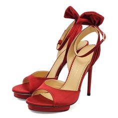 New. Does Not Include Original Box. Crafted In Silk Satin Over Leather . Open Toe, Ankle Strap With Buckle Closure. Pleated Half Bow Detail At Back. Covered 127mm Heel. Signature 'Island' Platform And Leather Sole. Made In Italy. Elegant Red Closed Toe Sandals, Red Platform Sandals For Evening, Elegant Red Sandals With Round Toe, Elegant Red Round Toe Sandals, Elegant Red Sandals For Formal Occasions, Elegant Red Sandals With 4-inch Heel, Elegant Red High Heel Sandals, Elegant Red Sandals, Elegant Red Evening Sandals