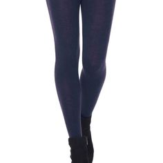 Navy Blue Solid Tone Merino Wool Tights Reciprocated Heel And Toe Sewn Elastic Waistband Fabric: 45% Merino Wool, 45% Acrylic, 8% Nylon, 2% Lycra Elastane Navy Stretch Bottoms For Fall, Stretch Navy Bottoms For Fall, High Rise Blue Bottoms For Winter, Tight Purple Bottoms, Purple Tight Long Pants, Stretch Blue Leggings For Fall, Blue Stretch Leggings For Fall, High Waist Blue Leggings For Fall, Fitted Purple Elastane Leggings