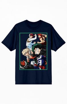 Online Only! Elevate your anime style with the My Hero Academia T-Shirt, showcasing a classic crew neckline, short sleeves, and a standard fit for optimal comfort. The front proudly displays graphics from your favorite anime series, making it a must-have for fans who want to wear their passion with pride.


	Crew neckline
	Short sleeves
	Standard fit
	Front graphic
	100% Cotton
	Machine washable Pacsun Mens, My Mobile Number, Top Graphic Tees, My Hero, Anime Style, Pacsun, My Hero Academia, Hero Academia, Crew Neckline