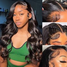 PRICES MAY VARY. ❤【Glueless 13x4 Lace Front Wigs】: 180% Density Lace Front Wigs with Baby Hair, Full and Thick, 13x4 Large Part Lace Wigs, Came with Baby Hair, Pre-Plucked & Bleached. Can Be Part To Any Side as You Like. Free Part. Middle Part, Side Part And Ponytail All Available. We Measured Length by Hand, Maybe There's A Length Difference. ❤【Lace Front Wigs Human Hair】: The Body Wave Lace Front Wig Usually Can Be Used for at Least 6 Months, Regular Wash and Deep Condition, Dry Naturally, Do High Hair, Ponytail Bun, Hair Wigs For Women, Lace Front Wigs Human Hair, Fuller Hair, Wigs Human Hair, Body Wave Wig, High Ponytails, Frontal Wig