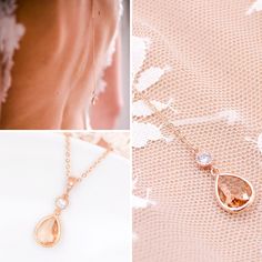 ANAIS ROSE GOLD BRIDAL NECKLACE Original and romantic, the Anais Rose Gold bridal necklace and back jewel will seduce with its Rose Gold and Peach finishes. You will be conquered by its pretty drop and its rhinestones which will dress your neck with a shiny and delicate touch. For a romantic and trendy outfit, you can combine the Rose Gold Anais bridal necklace with the other jewels of the same range available on our shop. - Size available in 14, 24, 30 and 35 cm Available in rose gold gold and Elegant Gold Jewelry For Brides, Elegant Gold Backdrop Necklace For Wedding, Rose Gold Drop Necklace For Wedding, Delicate Gold Bridal Jewelry, Delicate Gold Necklace For Bridesmaids, Gold Teardrop Bridal Necklace For Wedding, Rose Gold Teardrop Drop Necklace For Wedding, Gold Drop Bridal Necklace For Wedding, Rose Gold Teardrop Bridal Necklace