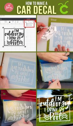 how to make a car decal from scratchsticks with pictures and text on it