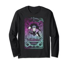 PRICES MAY VARY. Officially Licensed Disney Villains Apparel 20PRDV00009B-001 Lightweight, Classic fit, Double-needle sleeve and bottom hem Disney Villain Christmas Shirt, Snow White Evil Queen, Evil Queen, Disney Villains, Tarot Card, Branded T Shirts, Long Sleeve T Shirt, Snow White, Top Styles