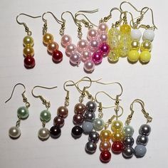 ColorfulBead fashion earrings Pearl Beaded Earrings For Party, Elegant Multicolor Beaded Dangle Earrings, Elegant Multicolor Dangle Pearl Earrings, Pearl Beaded Drop Earrings For Pierced Ears, Elegant Multicolor Beaded Earrings For Pierced Ears, Elegant Multicolor Beaded Earrings For Gifts, Elegant Multicolor Beaded Hoop Earrings, Colorful Beads Pearl Earrings, Party Earrings With Colorful Beads In Round Shape