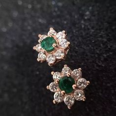 Welcome to Elegant Art Jewelry!  Material: 925 Sterling Silver Stone: Emerald Stone Size: 3mm×3mm Side Stone: Zircoin Stone Origin: Columbia/Zambia Plating: Platinum Plating, Rose Gold Plating Personalization: 9K/14K/24K/GOLD/SILVER/PLATINUM/ROSE-GOLD/WHITE GOLD. (Contact me)  Emerald Earrings, Emerald Cuff Earrings, Gold Earrings, Gold Stud Earrings, 14k Gold Earrings, 14k Gold Earrings, Round Cut Earrings, Round Cut Stone Earrings, Round Cut Studs Earrings, Emerald Drop Earrings, Emerald Studs White Stone Earrings Stud, White Stone Studs Earrings Gold, Stone Earrings Gold, Diamond Earrings Indian, Stone Earrings Studs, Emerald Studs, Stones Earrings, Earrings Emerald, Earrings Luxury