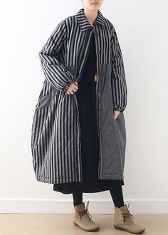 women oversize winter jacket POLO collar outwear gray striped patchwork thick women parka

 Materials used: cotton  blended

Measurement:One size fits all for this item. Please make sure your size doesn't exceed this size: 4XL/BUST-125cm   
   
Shoulder 41cm / 15.99"
bust 125cm / 48.75"
length 110cm / 42.9"
Sleeve length 61cm / 23.79"



We ship worldwide.

Tracking numbers provided for all orders. Parka Jacket Women, Autumn Tops, Mode Mantel, Coat Women Fashion, Sweater Tops, Wool Coat Women, Coat Outfit, Jacket Cardigan, Maxi Coat