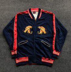 On Sale 28% Vintage Japanese Army Sukajan Eternal Jacket Embroidered Souvenirs Bomber Varsity Jacket Embroidered Cotton Varsity Jacket For Streetwear, Vintage Embroidered Varsity Jacket For Winter, Vintage Embroidered Hooded Outerwear, Vintage Embroidered Long Sleeve Varsity Jacket, Sukajan Jacket, Ska Punk, Japanese Jacket, Gifts For My Boyfriend, Rwby