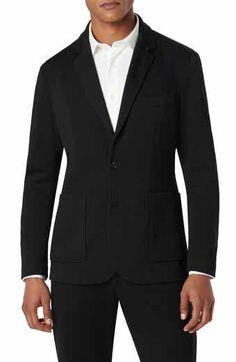 Theory New Tailor Chambers Suit Jacket | Nordstrom Elegant Fitted Blazer With Patch Pockets, Career Tuxedo With Notch Lapel, Career Tuxedo Blazer With Suit Collar, Fitted Suits With Patch Pockets For Work, Classic Fitted Blazer With Patch Pockets, Tailored Tuxedo Blazer For Career, Tailored Tuxedo Style Career Blazer, Fitted Suits With Patch Pockets For Office, Formal Fitted Blazer With Patch Pockets