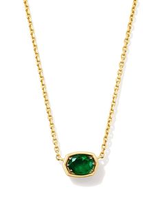 The Marisa 14k Yellow Gold Oval Solitaire Pendant Necklace in Emerald will be a favorite in your jewelry collection for years to come. Inspired by our bestselling birthstone styles, we took 14k gold and genuine stones to craft a personalized pendant that’ll last a lifetime. Emerald represents May birthdays, inspiring balance, prosperity, and hope. Metal 14k Yellow Gold Material Emerald Closure Spring Ring Clasp Size 16" Chain, 2" Extender, 0.21""L X 0.28""W PendantDue to the one-of-a-kind nature Elegant Yellow Gold Emerald Necklace For Everyday, Elegant Everyday Yellow Gold Emerald Necklace, Classic Yellow Gold Emerald Necklace For May Birthstone, Classic 14k Gold May Birthstone Necklace, Classic Emerald Necklace As Birthstone In Yellow Gold, Classic Gold Emerald Birthstone Necklace, Classic Yellow Gold Emerald Necklace Birthstone, Classic Yellow Gold Emerald Necklace With Birthstone, Classic Yellow Gold Emerald Birthstone Necklace