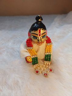 Neck piece in artificial diamond for Laddu Gopalji. Size 2-5. Krishna Jewellery, Gopal Krishna, Bal Gopal, Neck Jewellery, Neck Piece, Krishna, Clothing Items, Size 2, India