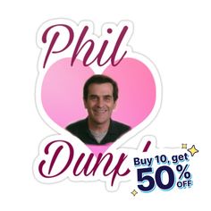 Decorate laptops, Hydro Flasks, cars and more with removable kiss-cut, vinyl decal stickers. Glossy, matte, and transparent options in various sizes. Super durable and water-resistant. Modern Family Phil Dunphy heart meme Modern Family Phil Dunphy, Modern Family Phil, Phil Dunphy, Heart Meme, Family Stickers, Meme Stickers, Modern Family, Decorate Laptops, Kiss Cut