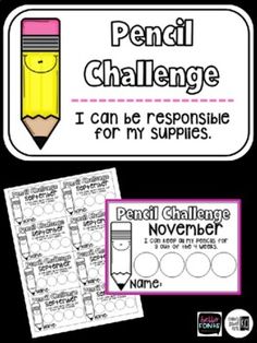 the pencil challenge is an engaging activity for students to practice their writing skills