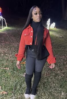 Cute Christmas Outfits Black Women, Christmas Outfits Black Women, Christmas Outfit Black Women, Winter Outfits From Shien, Outfits Black Women, Cute Christmas Outfits, Tomboy Style Outfits