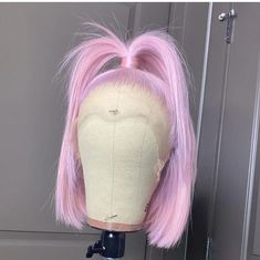 NHA Baby Pink Bob Lace Wig 10INCH – newhairagenda Gift Wishlist Wig, Wigs On Babies, Drag Wigs, Hair Colorful, Coloured Hair, Pretty Hair Color, Light Hair Color, Lace Hair, Front Lace Wigs Human Hair