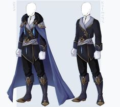 the costume is designed to look like a male character with blue hair and black clothes