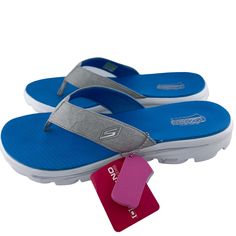 New Skechers Women's On-The-Go 600-Sunny Blue Gray Flip-Flop Size 11 Nwob New With Tags No Box See All Pics For Any Wear These Are In New Condition. From Smoke Free Environment Item Shown Is The Exact Item You Will Receive Be Sure To Follow Us, We Post Several Shoes/Items Often, And Offer Discounts When You Bundle. Ships From Lebanon, Tennessee Boho, Work, School, Party , Going Out Blue Comfort Sandals Vacation Flip Flops Gray Flip Flops For Beach And Summer, Gray Flip Flops For Beach In Summer, Blue Sporty Flip Flops For Vacation, Breathable Blue Sandals For Vacation, Sporty Blue Flip Flops For Vacation, Breathable Blue Sandals For Beach, Comfortable Gray Flip Flops For Summer, Blue Outdoor Flip Flops With Arch Support, Gray Slip-on Flip Flops For The Beach