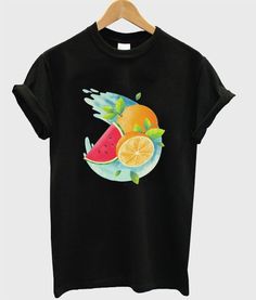 fruits t-shirt ZNF08 Funny Fireworks, T Shirt World, Rose T Shirt, Fruit Design, T Shirt And Shorts, One By One, Direct To Garment Printer, Types Of Shirts, Long Sweatshirt