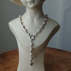 Vintage Handmade Pearl Necklace In 925 Sterling Silver. 11" Inches Long And 16" 1/2 Around The Neck. The Pearls Are Cream Pink Ish. I Cannot Fully Remove The Oxidized Sterling Silver Because It Will Damage The Pearls. Please See Photos. . All Items Are Photographed Before Shipping. Orange Statement Necklace, Handmade Pearl Necklace, Red Crystal Necklace, Chrysoprase Necklace, Red Beaded Necklaces, Blue Crystal Necklace, Double Chain Necklace, Silver Pearl Necklace, Wood Bead Necklace