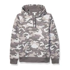 Amazon Essentials Men's (Or Women's) Grey Camo Fleece Hoodie. Size: M Never Worn, Like New!! Super Soft And Comfy, Cotton/Polyester Blend. Perfect For The Colder Months. From Smoke Free, Clean Home All Serious Offers And Bundles Welcome Camouflage Cotton Sweatshirt With Drawstring Hood, Camouflage Cotton Hooded Sweatshirt, Casual Camouflage Fleece Hoodie, Casual Camouflage Hoodie With Drawstring, Camouflage Cotton Sweatshirt For Winter, Casual Camouflage Hooded Sweatshirt, Camouflage Cotton Winter Sweatshirt, Winter Camouflage Cotton Sweatshirt, Casual Camouflage Cotton Hoodie