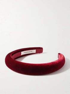 JENNIFER BEHR Tori velvet headband Red Accessories, Jennifer Behr, Velvet Headband, Handcrafted Accessories, Hair Accessories Headbands, Beauty Accessories, Bracelets And Charms, Fashion Bracelets, Fashion Watches