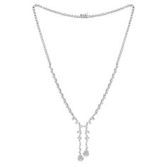 Item Code :- CN-30709 Gross Wt :- 17.88 gm 18k White Gold Wt. :- 17.06 gm Diamond Wt. :- 4.10 Ct. ( SI Clarity & HI Color ) Necklace Size :- 16 Inches Color Necklace, Necklace Size, Marquise Diamond, Lariat Necklace, Necklace Sizes, Diamond Clarity, Diamond White, Natural Diamonds, Size 16