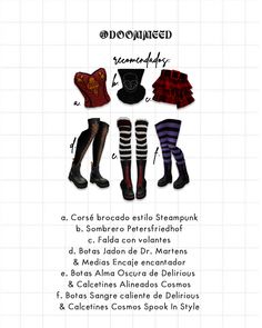 an image of women's stockings and leggings in different styles, sizes and colors